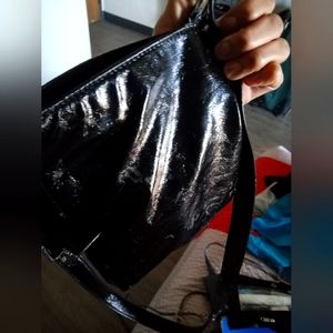 MK BRAIDED CROSS PURSE BLACK